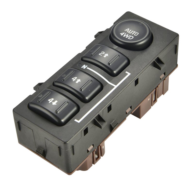 RLP 4WD Wheel Drive Switch 4x4 Transfer Case Button Compatible with 2003-2007 Cadillac Escalade Chevy Silverado Suburban Avalanche Tahoe GMC Sierra Yukon Replacement for 15136039 15164520 19259313 - Image 1